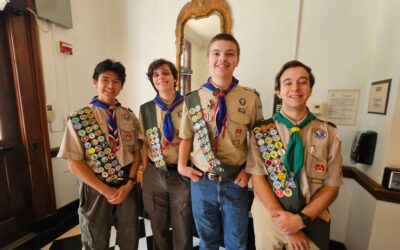 Colin Ellis’s, Adam Lisi’s, Daniel Luo’s and Josh Whitehead’s Eagle Court of Honor